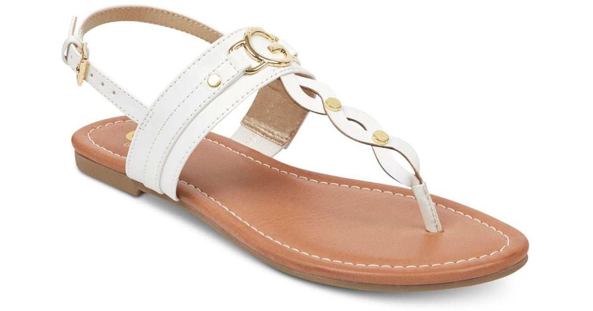 g by guess links flat sandals