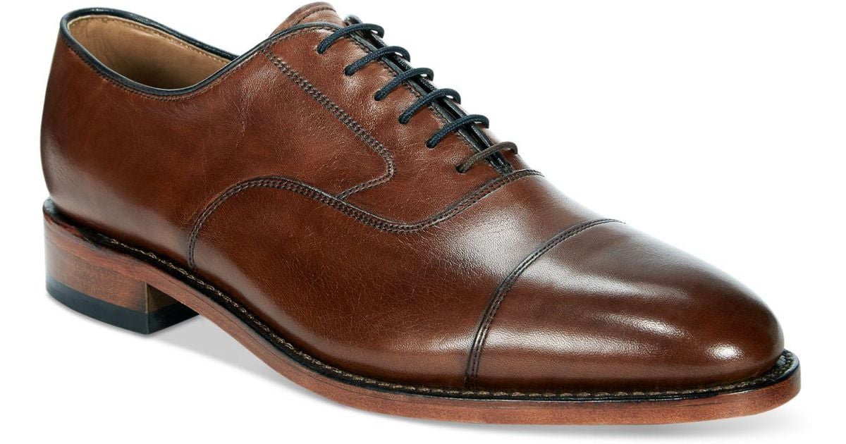 Johnston & Murphy Leather Shoes, Melton Cap Toe Oxfords in Tan (Brown) for Men - Save 1% - Lyst
