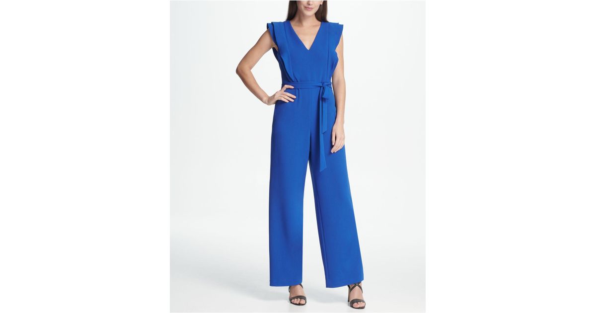 dkny blue jumpsuit