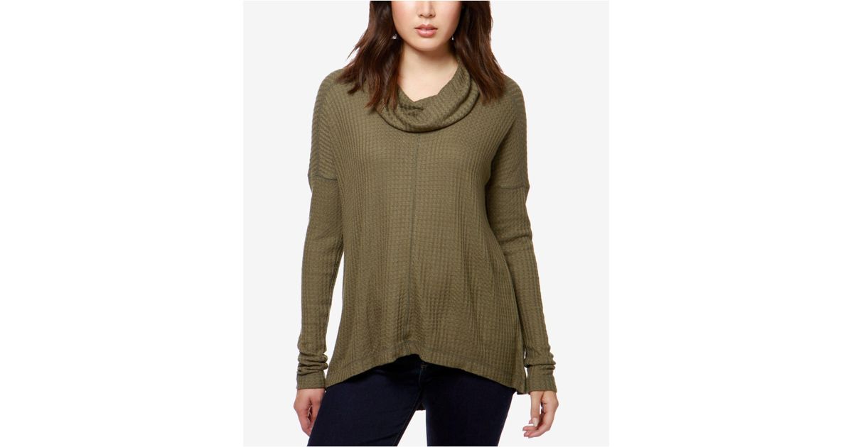 lucky brand cowl neck thermal