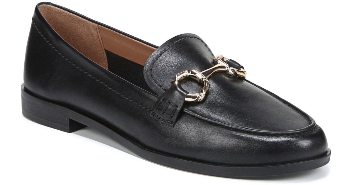 Naturalizer Leather Stevie Slip-on Loafers in Black Leather (Black) | Lyst