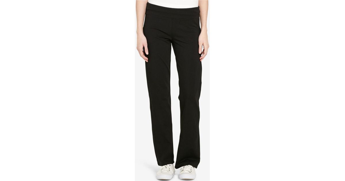 Lauren by ralph lauren Jerseyknit Performance Yoga Pants in Black Lyst