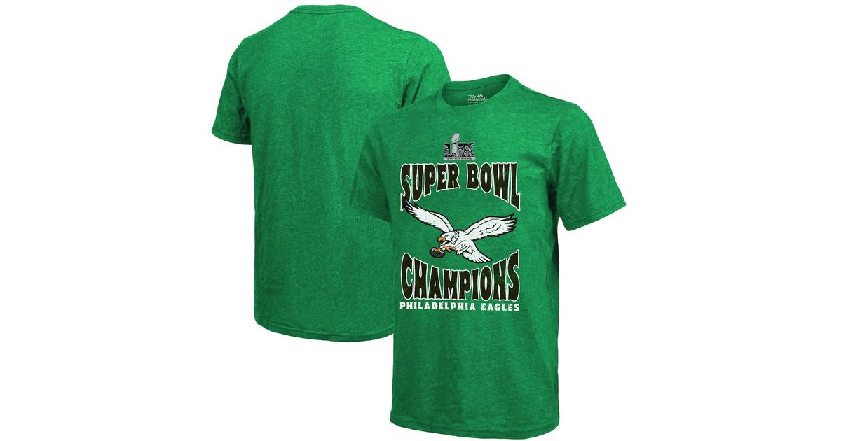 Majestic Philadelphia Eagles Super Bowl Lix Champions Retro T-shirt in ...