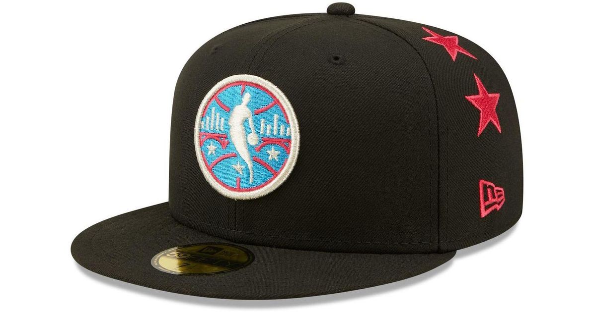 KTZ Synthetic Black 2022 Nba Allstar Game Starry 59fifty Fitted Hat