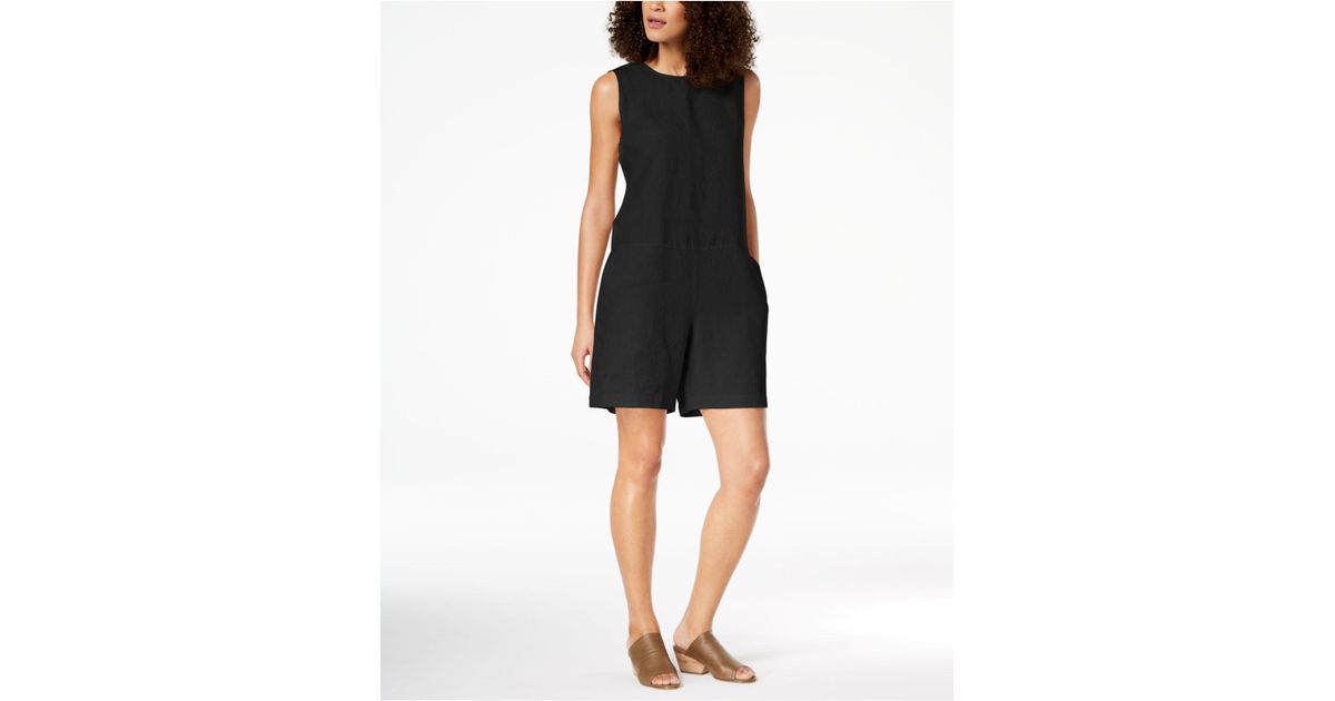 black linen jumper