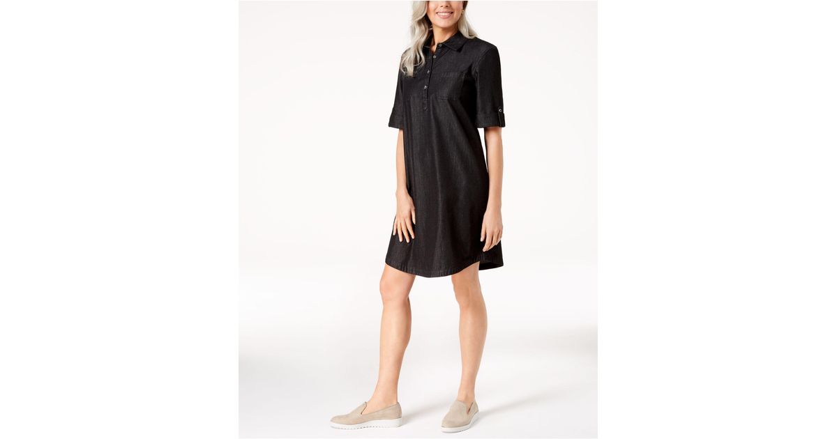 karen scott shirt dress
