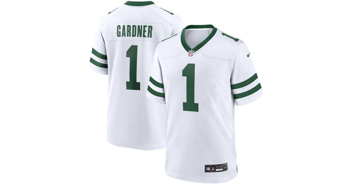 Nike Ahmad Sauce Gardner White New York Jets Legacy Player Game Jersey