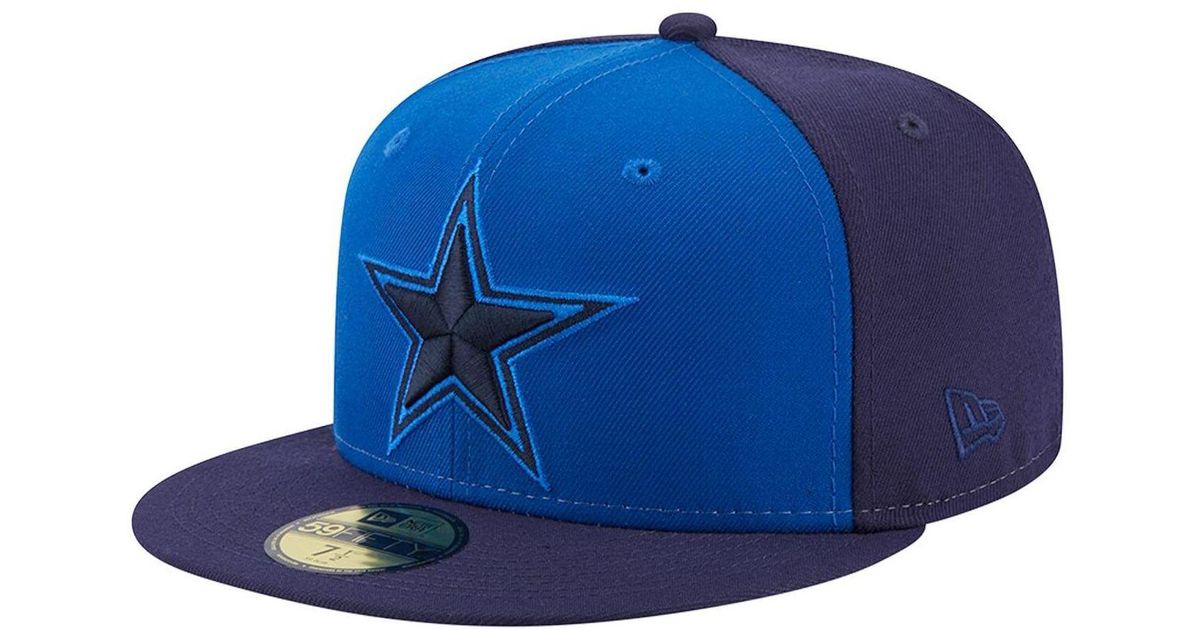 KTZ Blue Dallas Cowboys Tritone 59fifty Fitted Hat for Men Lyst