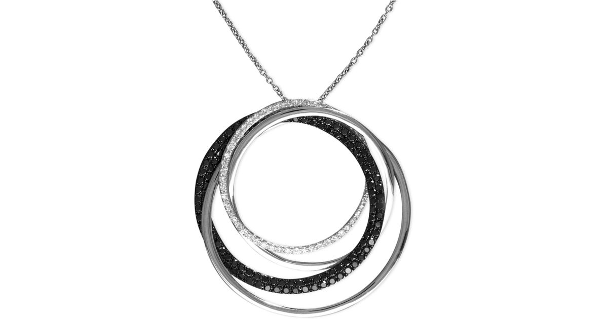 Effy Collection Black Diamond And White Circle Pendant 1 - Black And White Diamond Circle Pendant Effy Collection Black Diamond And White Circle Pendant 1 - Black And White Diamond Circle Pendant
