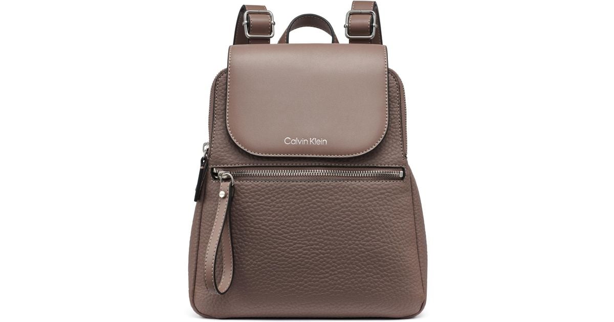 Calvin Klein Garnet Backpack in Brown Lyst