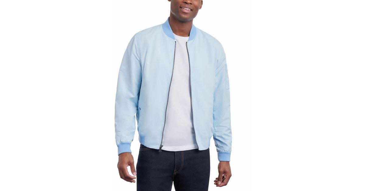 Michael kors blue jacket sales mens