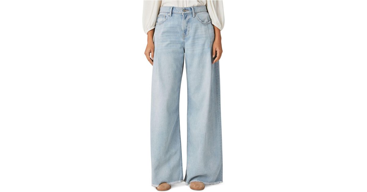 Lucky Brand High-rise Palazzo Jeans in Blue | Lyst