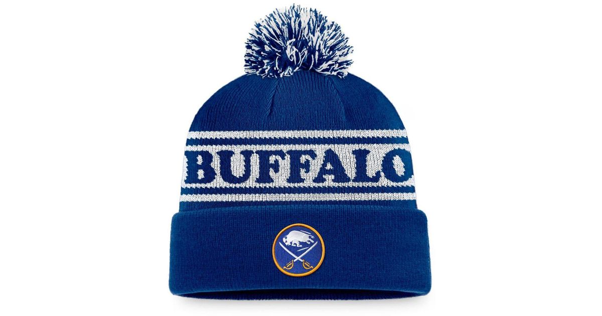 Fanatics Royal Buffalo Sabres Vintage Sport Resort Cuffed Knit Hat With ...