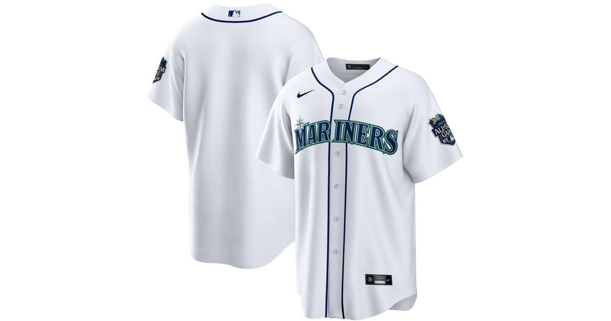Nike White Seattle Mariners Home 2023 Mlb Allstar Game Patch Replica