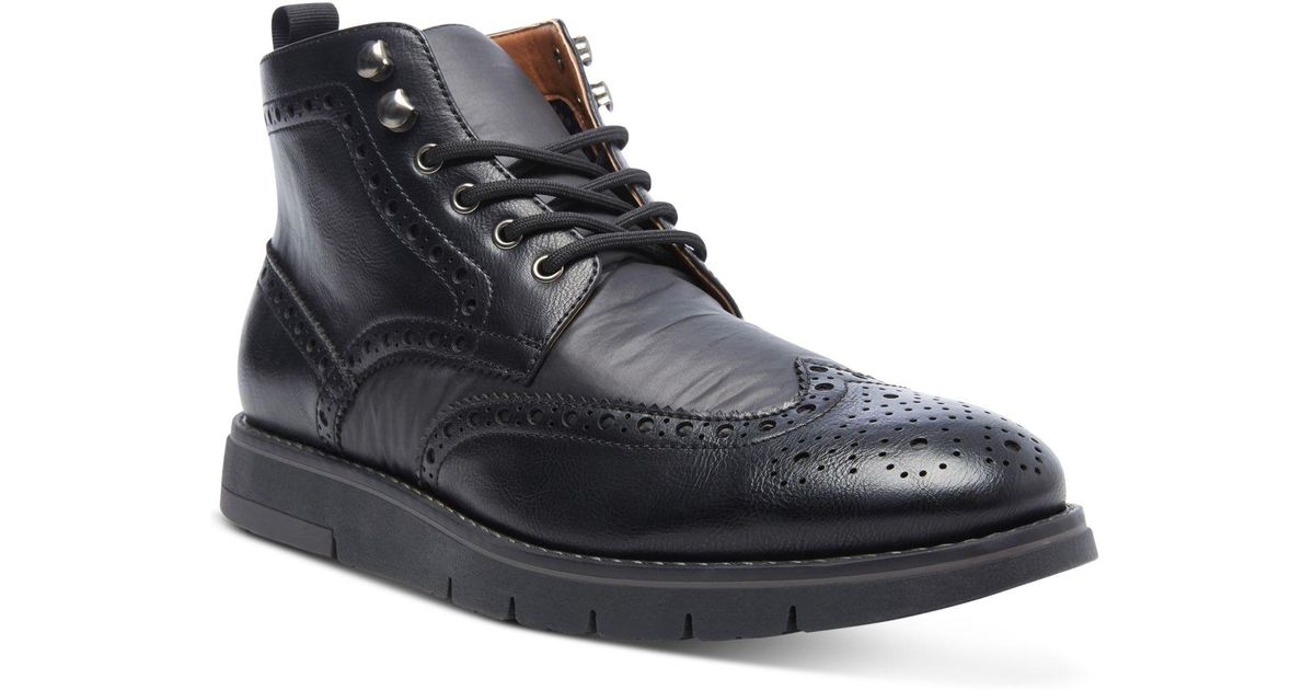 steve madden wingtip boots