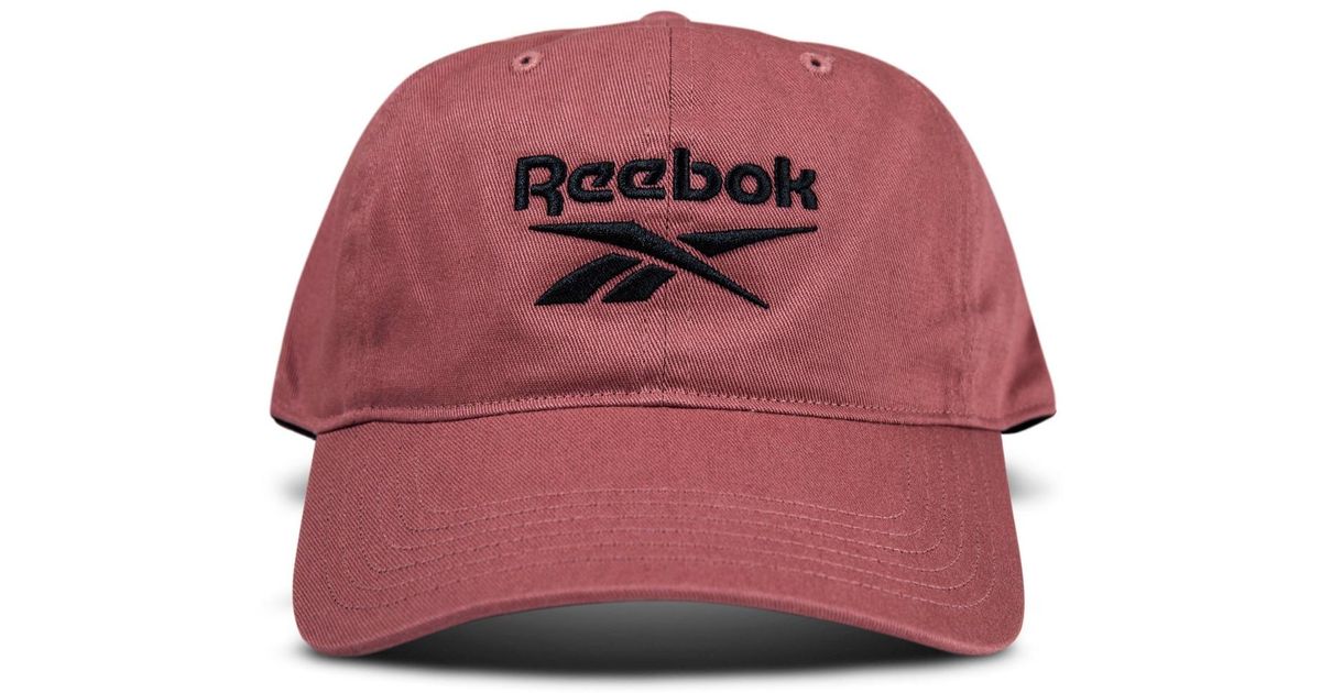 Vb Reebok Cap Reebok Twill Logo Cap in Red for Men | Lyst