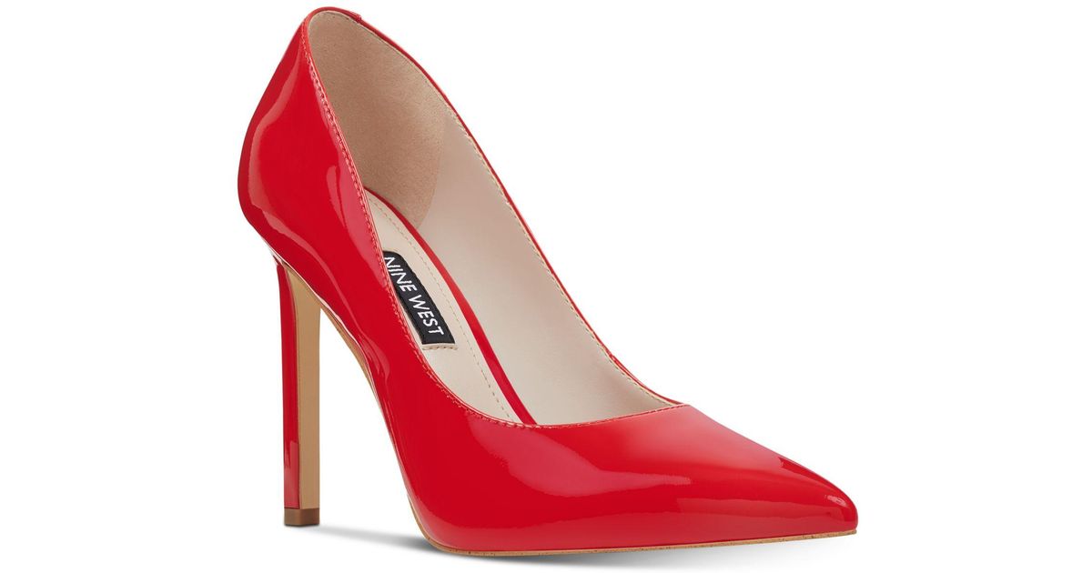 nine west tatiana pumps red
