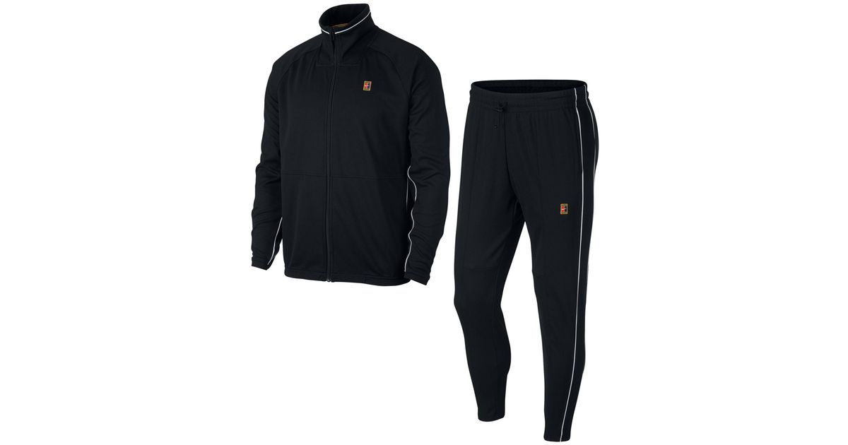 Nike Synthetic Court Tracksuit in Black for Men - Lyst