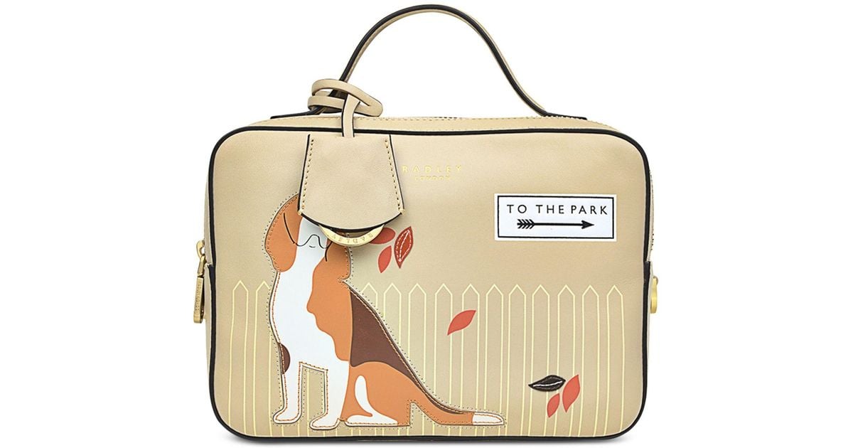 Radley Leather Radley And Friends Small Zip Top Crossbody in Clay