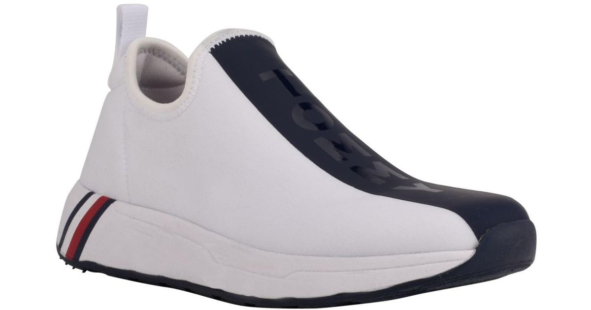 Tommy Hilfiger Arizel Sporty Slipon Logo Sneakers in Blue Lyst