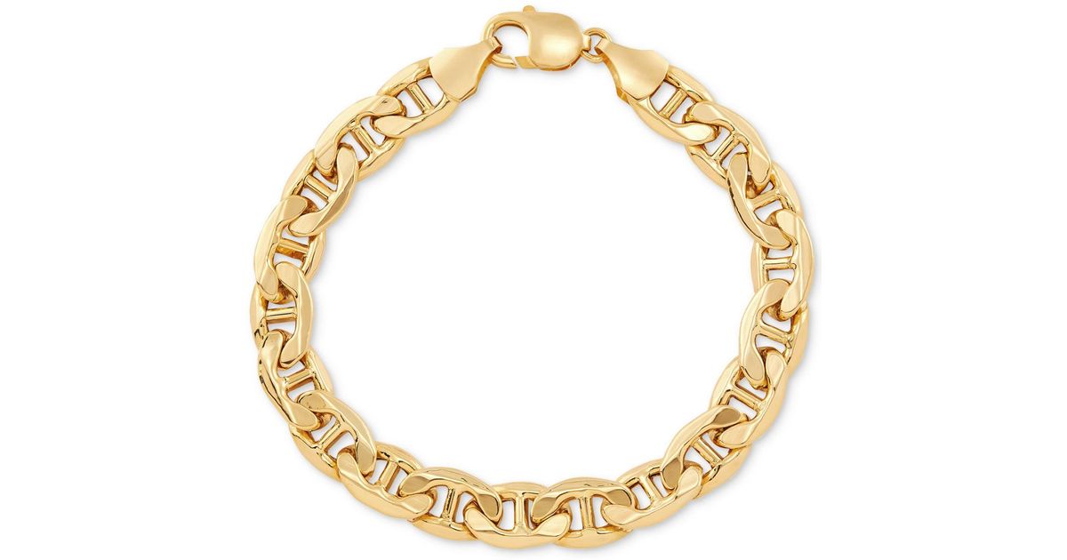 Macy's Mariner Link Chain Bracelet In 10k Gold in Metallic for Men Lyst