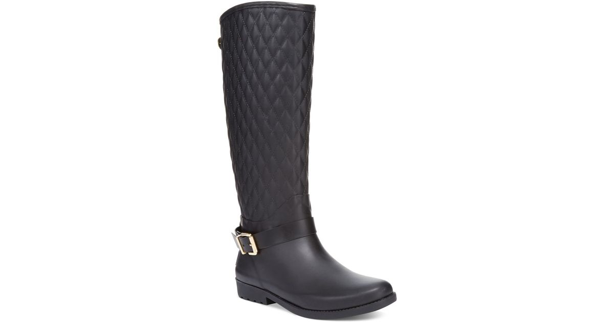 Guess Fleece Women's Lulu Rain Boots in Black - Lyst