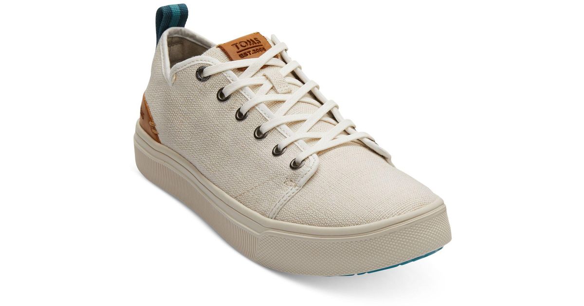 toms travel lite low canvas lace up sneaker