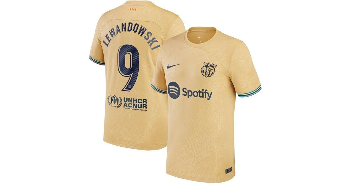 Nike Robert Lewandowski Barcelona 2022/23 Away Replica Player Jersey in