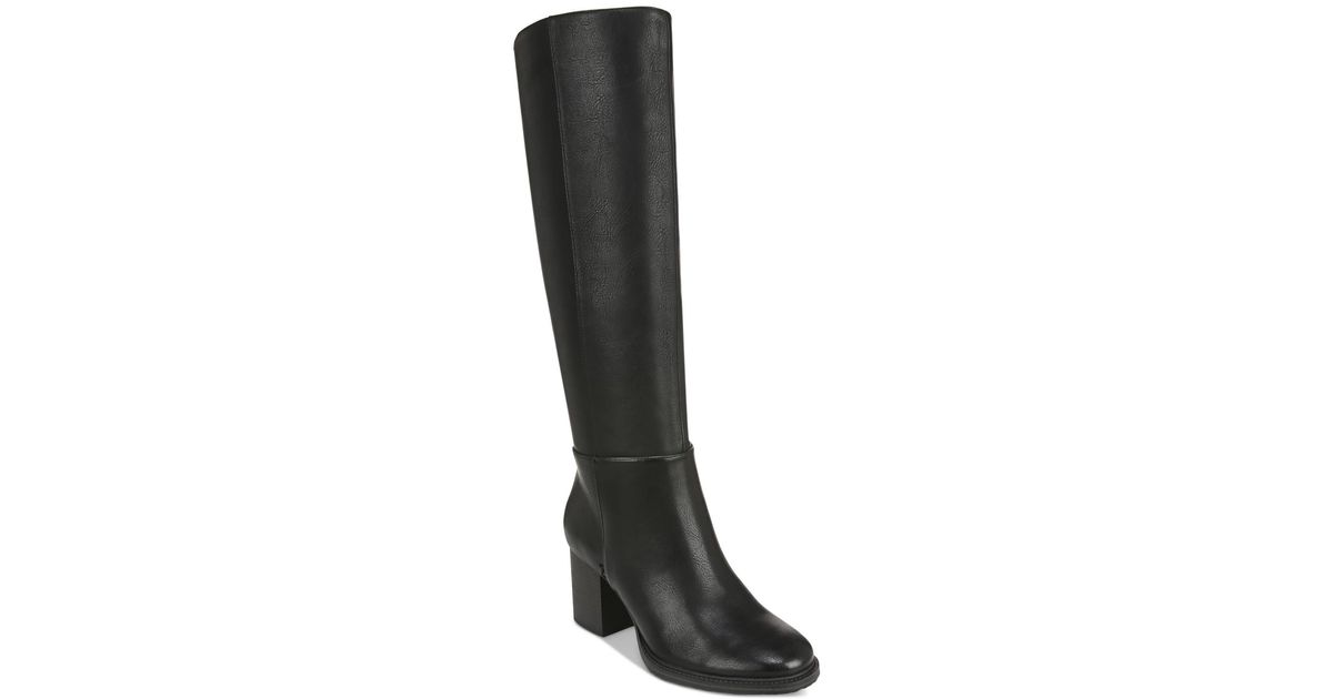 Zodiac Riona Widecalf Blockheel Riding Boots in Black Lyst