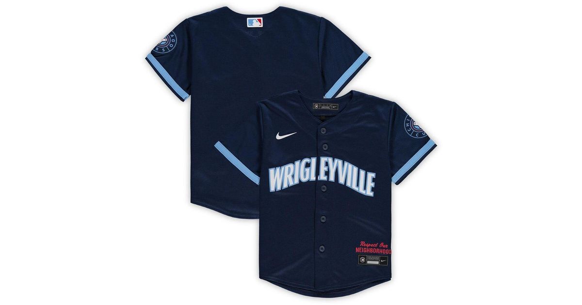 Nike Synthetic Preschool Unisex Navy Chicago Cubs 2021 Mlb City Connect