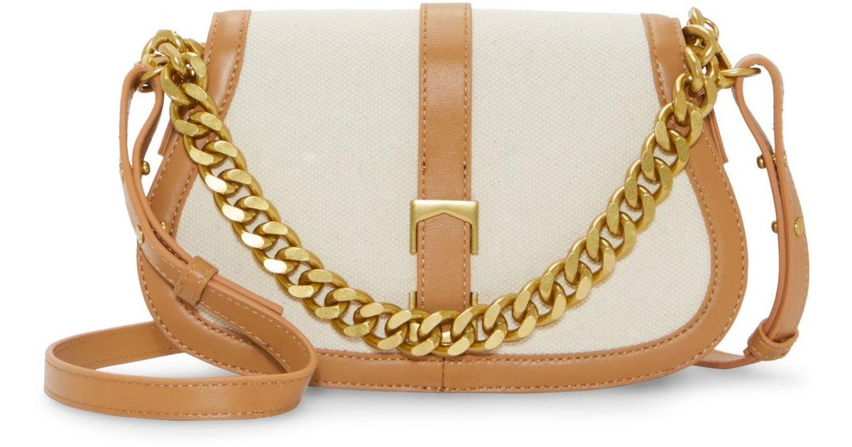 Vince Camuto Brock Small Crossbody Bag in Natural | Lyst