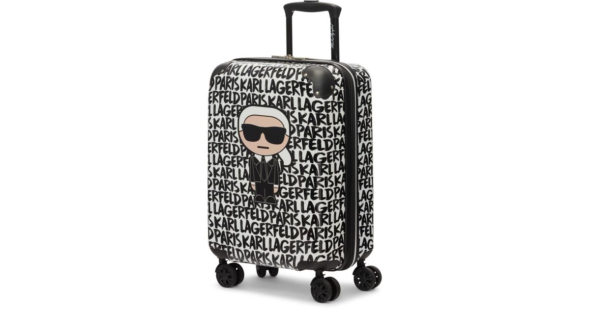 Karl Lagerfeld 20" Paint Stroke Carryon Upright in Black Lyst
