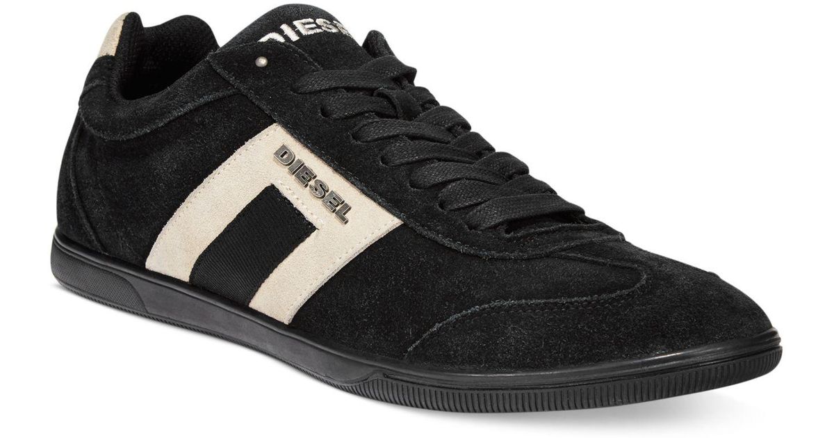 DIESEL Leather Shoes, Happy Hours Vintagy Lounge Sneakers