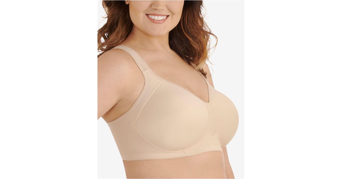 Vanity Fair Synthetic Full Figure Wireless Sports Bra 71500 In Natural Lyst