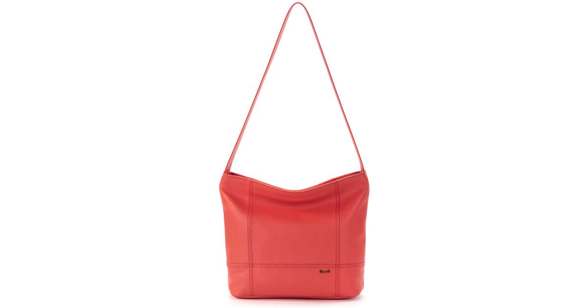 The Sak Leather De Young Hobo Bag in Cayenne (Red) | Lyst