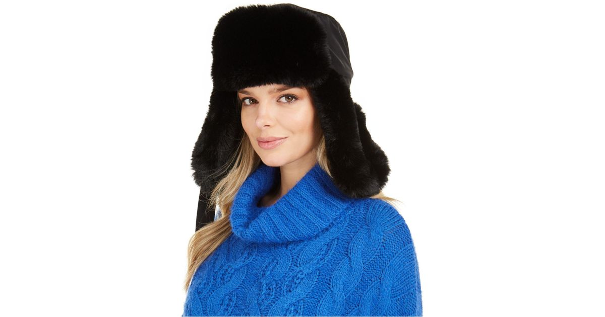 faux fur hats at macy's
