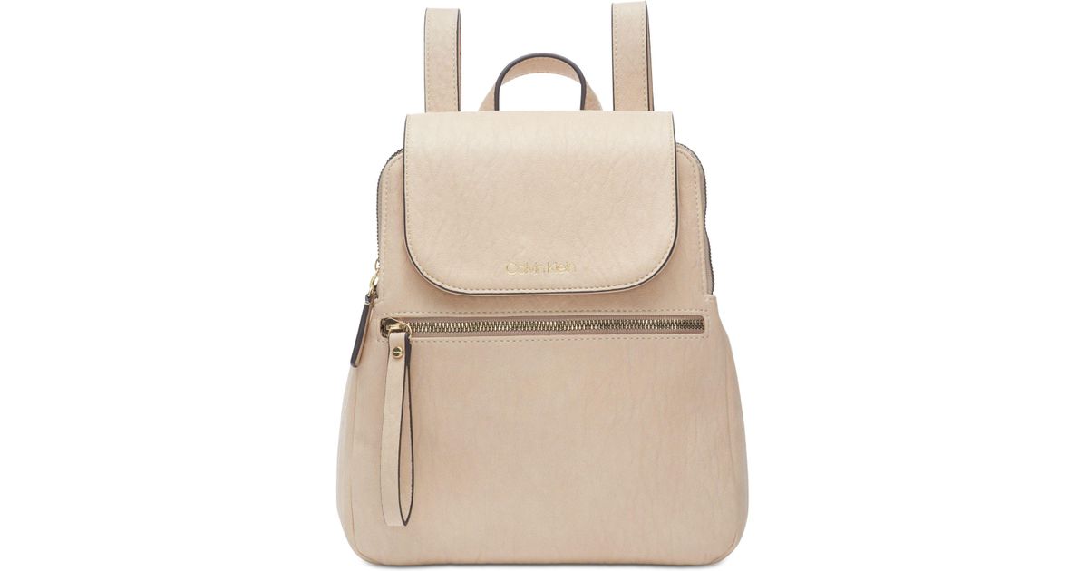 Calvin Klein Elaine Flap Backpack - Lyst