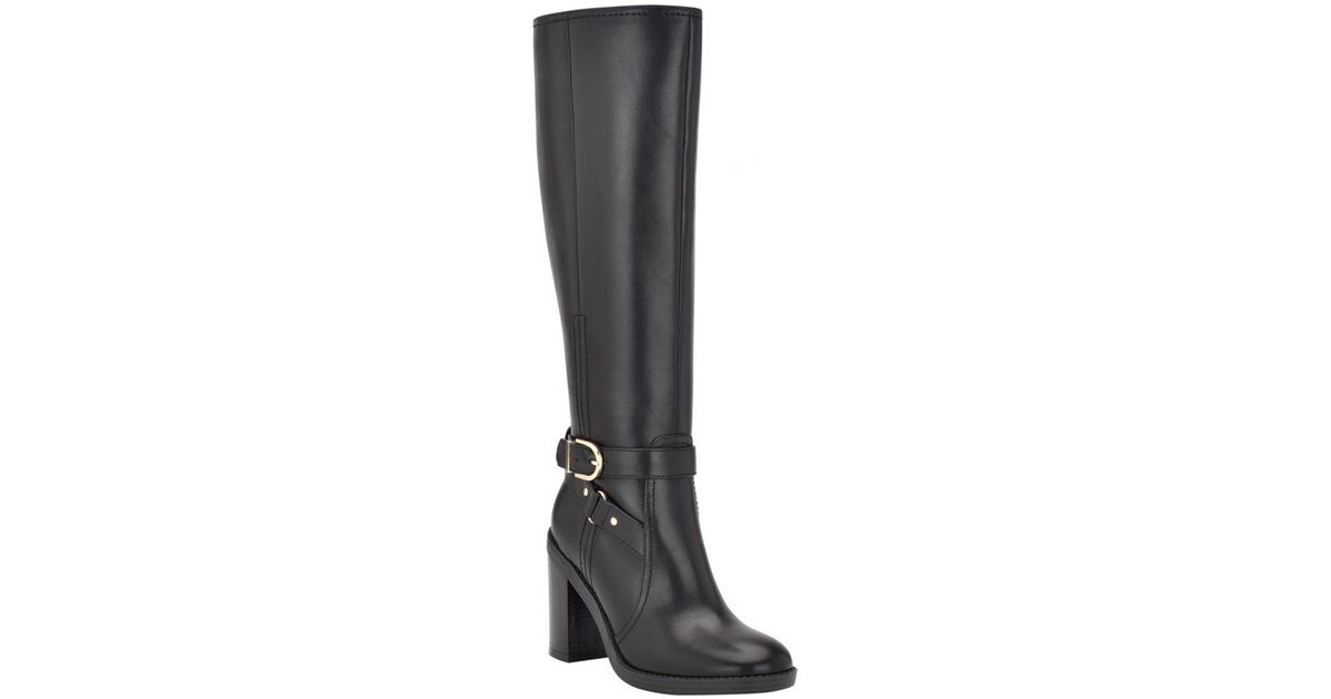 Tommy Hilfiger Opahle Knee High Boots in Black | Lyst