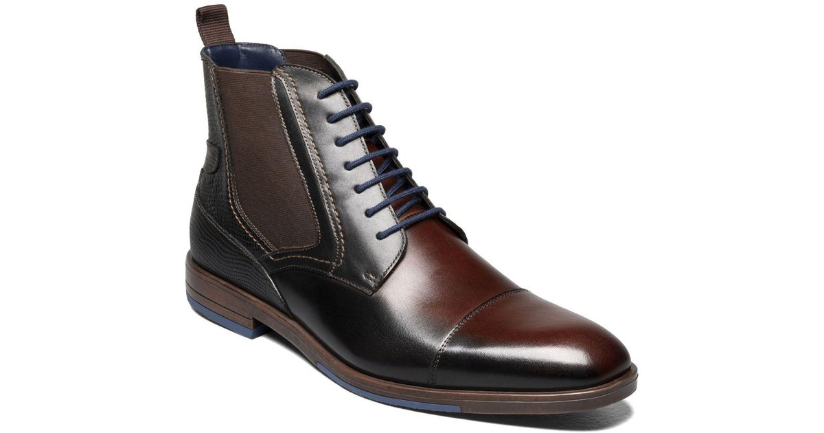 Stacy Adams Rafferty Cap Toe Lace Up Boots in Brown for Men Lyst