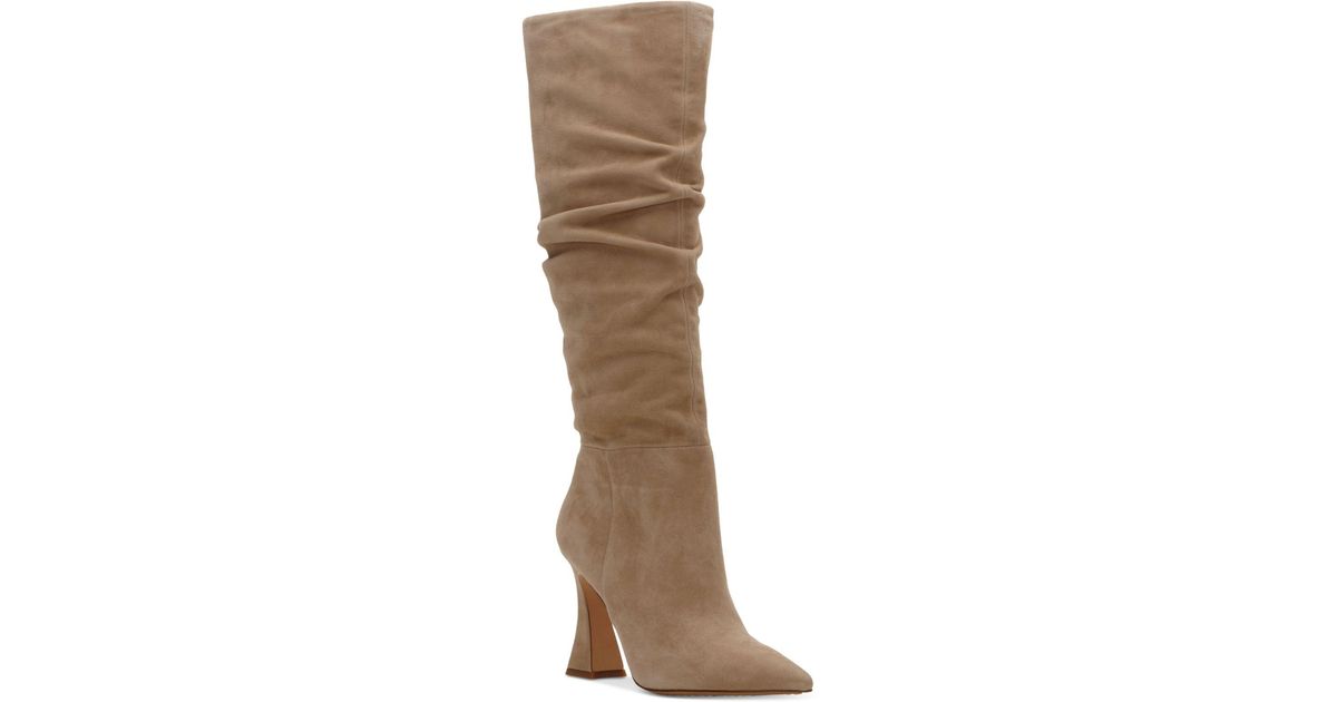 Vince Camuto Alinkay Slouch Kneehigh Boots in Brown Lyst