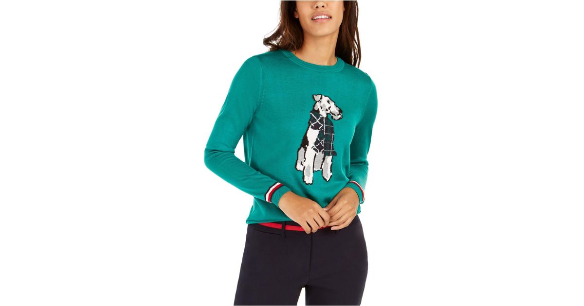 tommy hilfiger holiday terrier sweater