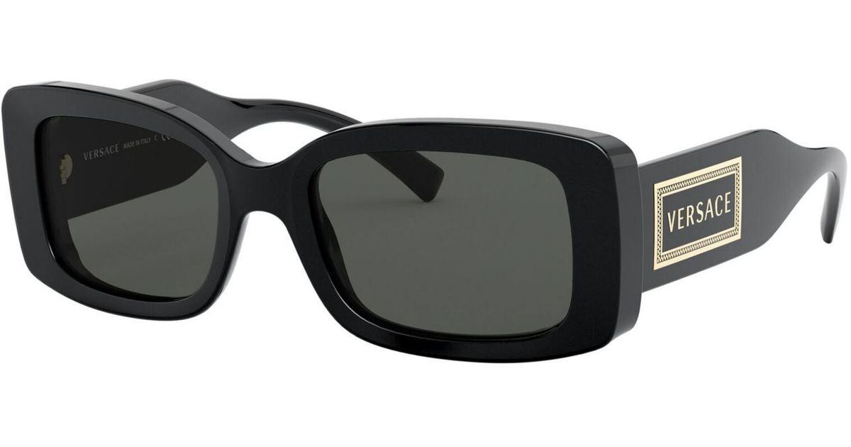 Versace Synthetic Sunglasses, Ve4377 52 in Black/Grey (Black) - Lyst