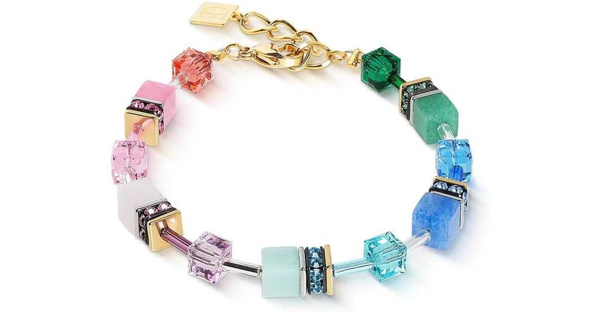 COEUR DE LION Multi-stone Geocube Iconic Precious Bracelet in Blue | Lyst