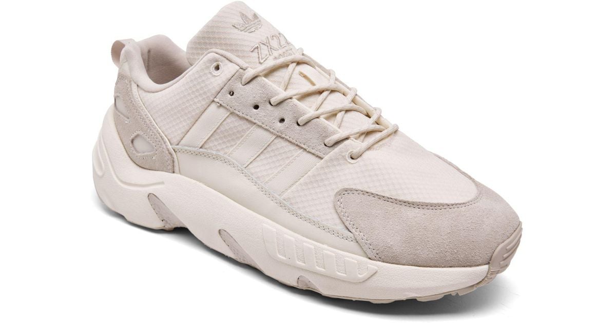adidas Lace Zx 22 Boost Casual Sneakers From Finish Line in Cream White (White) for Men | Lyst