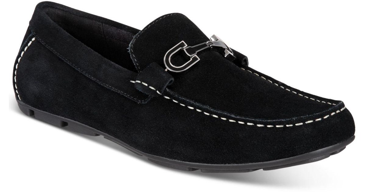 Alfani Remy Driving Loafers, Created For Macy's in Black for Men | Lyst