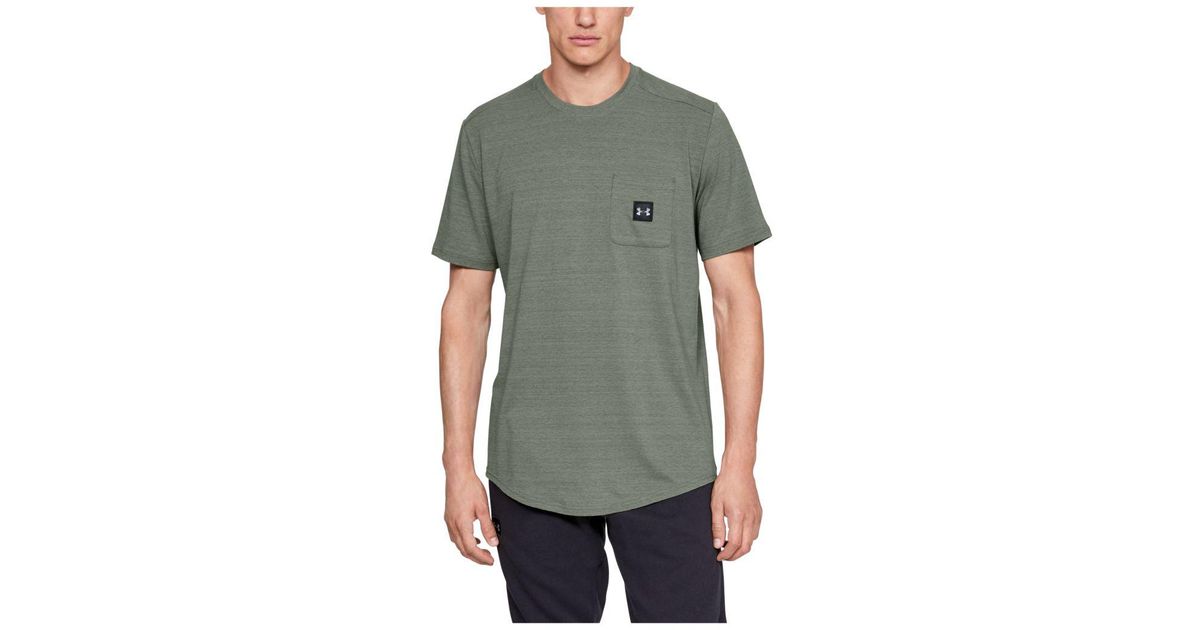 Under Armour Sportstyle Pocket Tee in Green for Men | Lyst