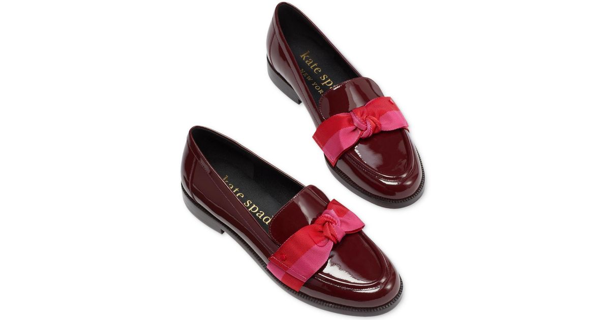 Kate Spade Leandra Loafer Flats in Red Lyst