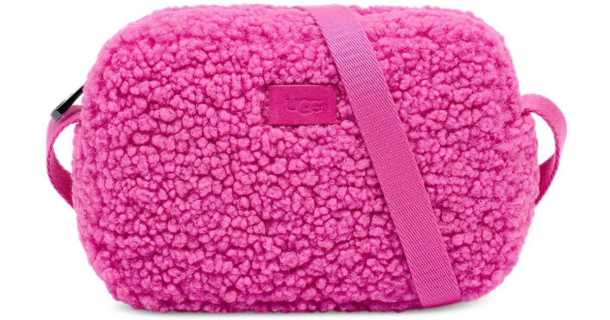 UGG Synthetic UGG Janey Ii Sherpa Crossbody in Pink Lyst