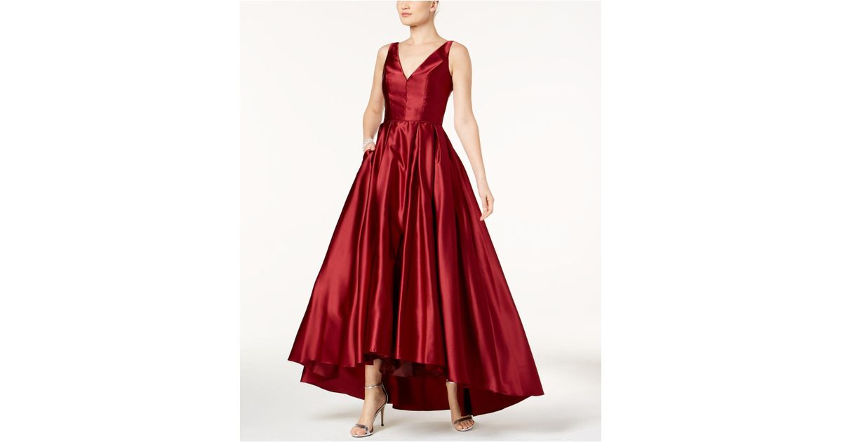 betsy and adam burgundy gown