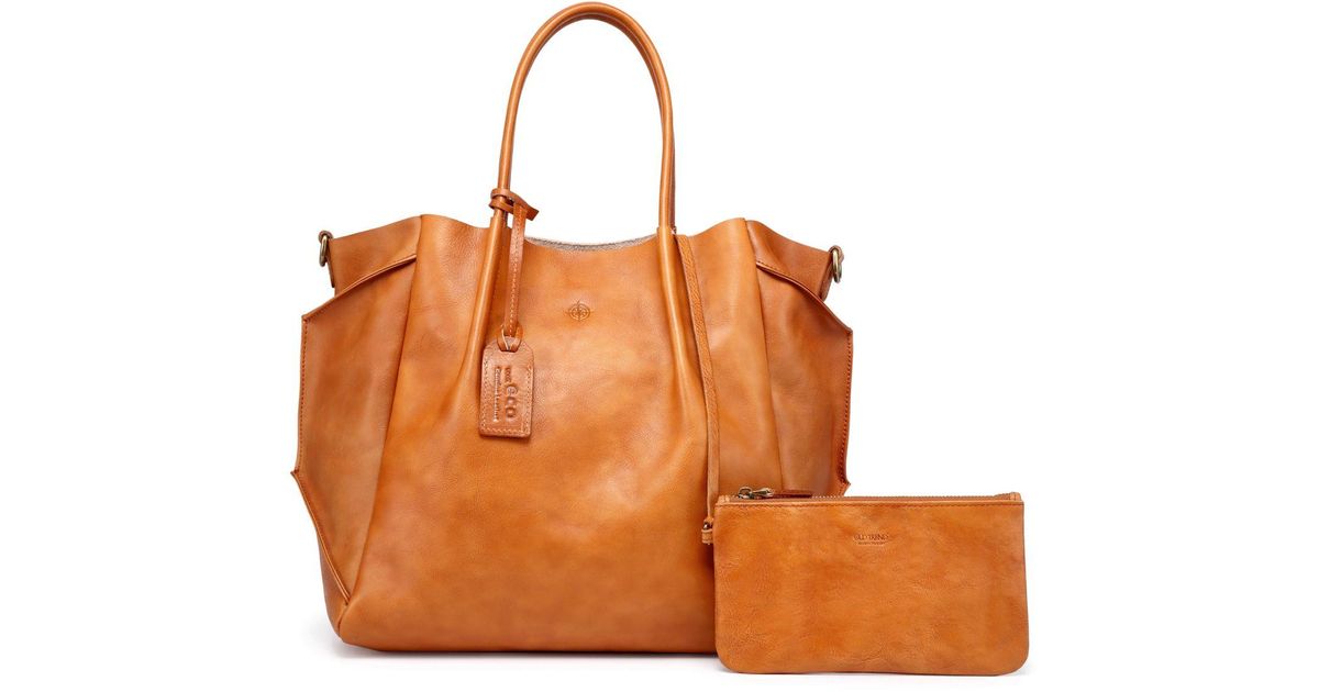 Old Trend Genuine Leather Sprout Land Tote Bag In Orange Lyst